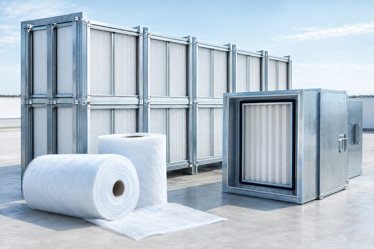 Modular filter holding frames with HEPA housing and media rolls