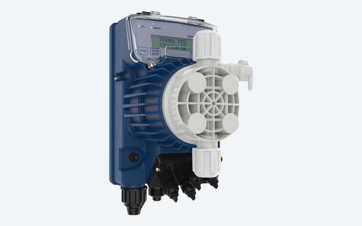 SEKO Tekna TPG wall-mounted digital solenoid dosing pump with PVDF pump head